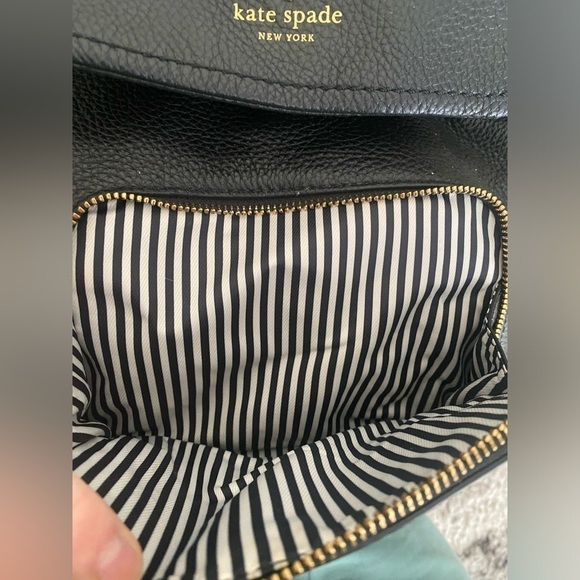 Kate Spade Black Backpack Pebbled Leather - Picture 8 of 13
